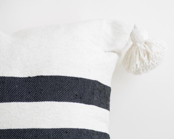 Pom Pom Stripped Pillow